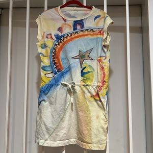 Stella McCartney Kids cotton beach dress cover up string 11-12